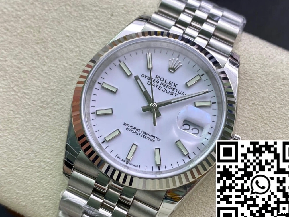 Rolex Factory White EW Datejust Stainless Steel Dial 36MM 0519